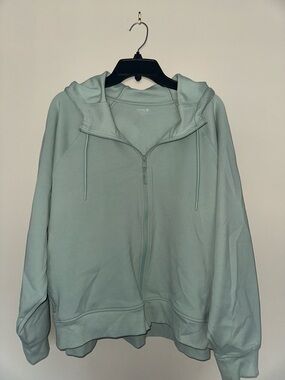 Old Navy Mint Green Dynamic Fleece Oversized Full-Zip Hoodie